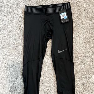 Black Men’s Nike Pro Compression Pants Calf Length
